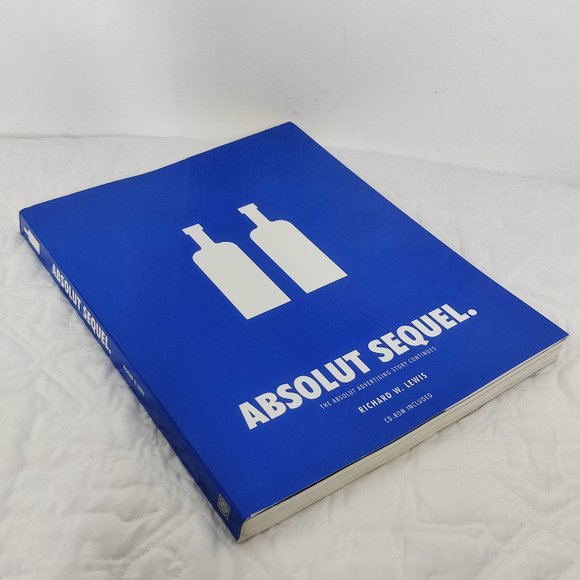 Absolut Sequel. By Richard W. Lewis Book with CD-rom Blue Coffee Table Book - Picture 1 of 8